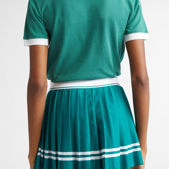 Sporty & Rich Green Polo with White Trim Tee SOLD OUT - Picture 6 of 14